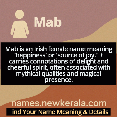 Mab Name Meaning and Origin