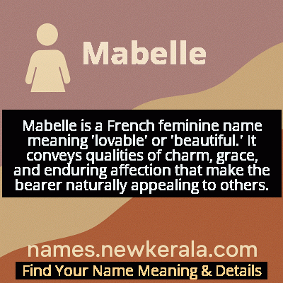 Mabelle Name Meaning and Origin