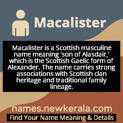Macalister Name Meaning and Origin