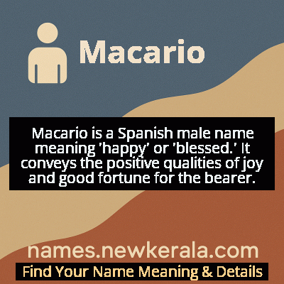 Macario Name Meaning and Origin