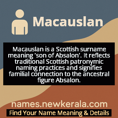 Macauslan Name Meaning and Origin