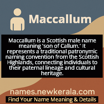 Maccallum Name Meaning and Origin