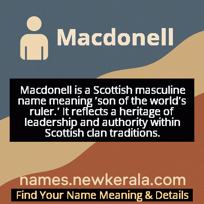 Macdonell Name Meaning and Origin