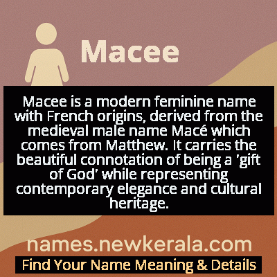 Macee Name Meaning and Origin