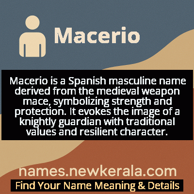Macerio Name Meaning and Origin