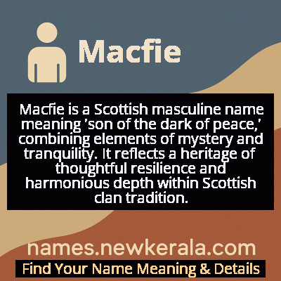 Macfie Name Meaning and Origin