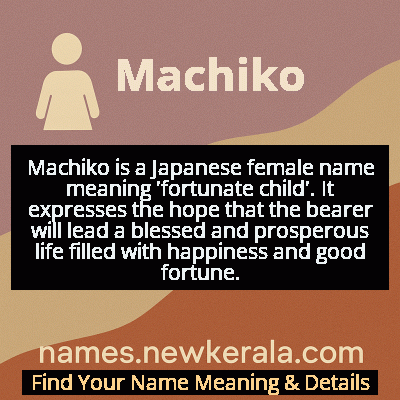 Machiko Name Meaning and Origin