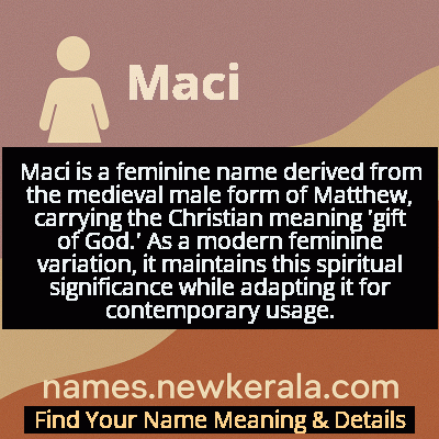 Maci Name Meaning and Origin