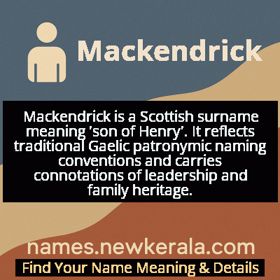 Mackendrick Name Meaning and Origin