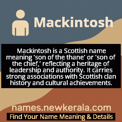 Mackintosh Name Meaning and Origin