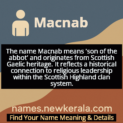 Macnab Name Meaning and Origin