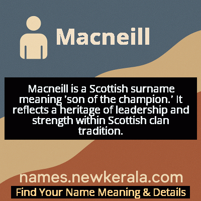 Macneill Name Meaning and Origin