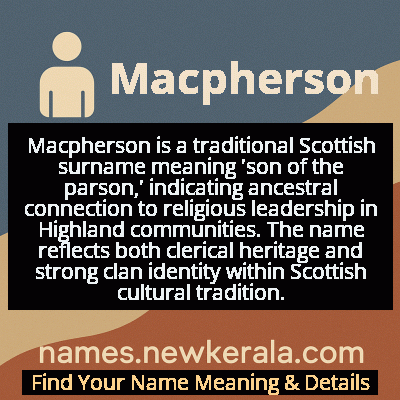 Macpherson Name Meaning and Origin