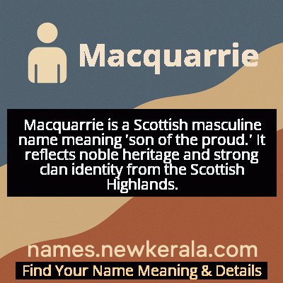Macquarrie Name Meaning and Origin