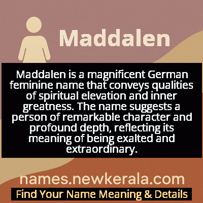 Maddalen Name Meaning and Origin