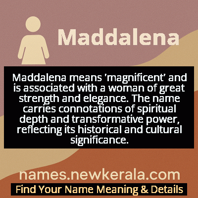 Maddalena Name Meaning and Origin