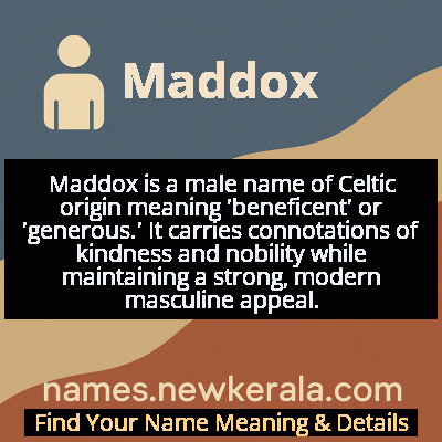 Maddox Name Meaning and Origin