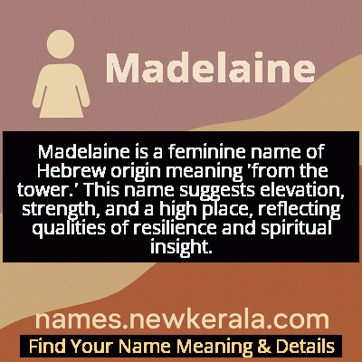 Madelaine Name Meaning and Origin