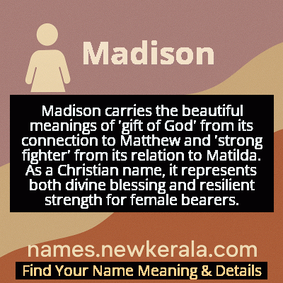 Madison Name Meaning and Origin