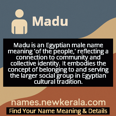 Madu Name Meaning and Origin