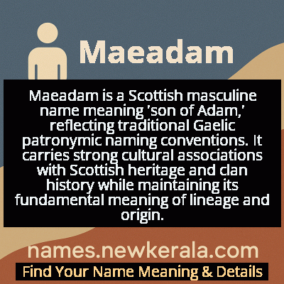 Maeadam Name Meaning and Origin