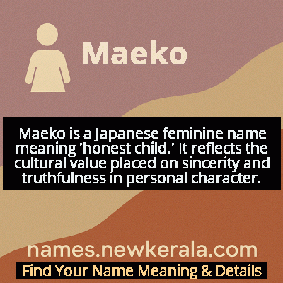 Maeko Name Meaning and Origin
