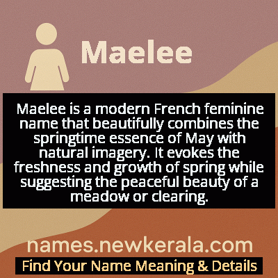 Maelee Name Meaning and Origin