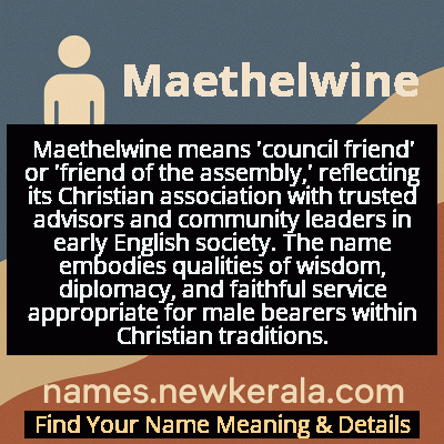 Maethelwine Name Meaning and Origin