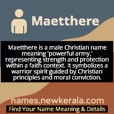 Maetthere Name Meaning and Origin