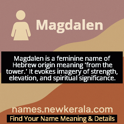 Magdalen Name Meaning and Origin