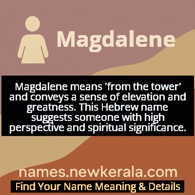 Magdalene Name Meaning and Origin