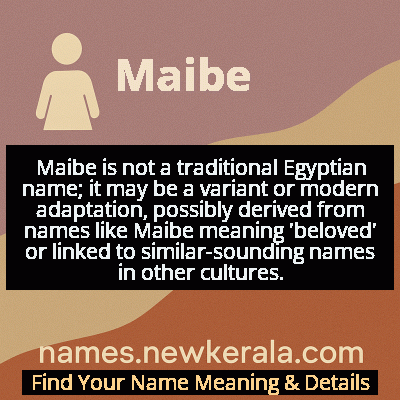 Maibe Name Meaning and Origin
