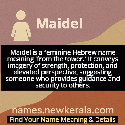 Maidel Name Meaning and Origin
