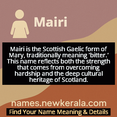 Mairi Name Meaning and Origin
