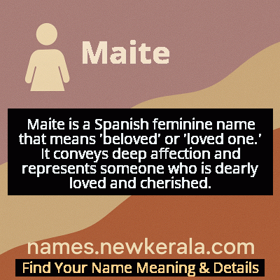 Maite Name Meaning and Origin