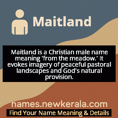 Maitland Name Meaning and Origin