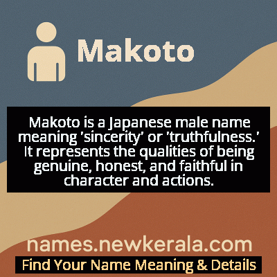 Makoto Name Meaning and Origin