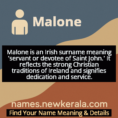 Malone Name Meaning and Origin