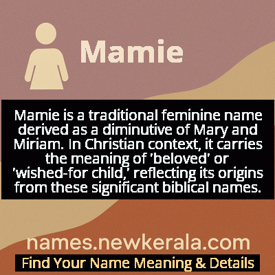 Mamie Name Meaning and Origin
