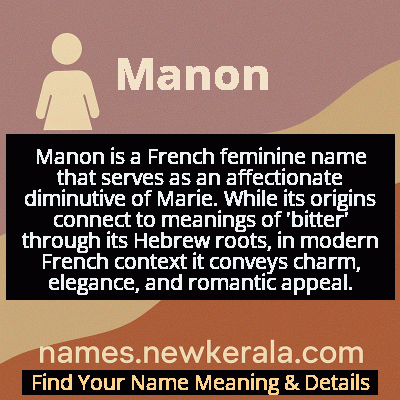 Manon Name Meaning and Origin