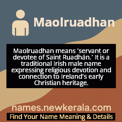 Maolruadhan Name Meaning and Origin