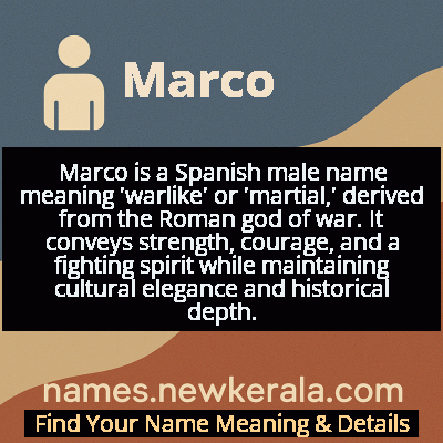 Marco Name Meaning and Origin