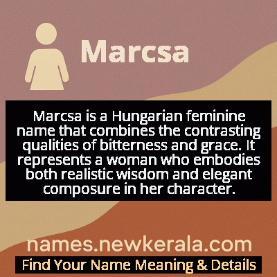 Marcsa Name Meaning and Origin