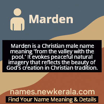 Marden Name Meaning and Origin