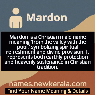 Mardon Name Meaning and Origin