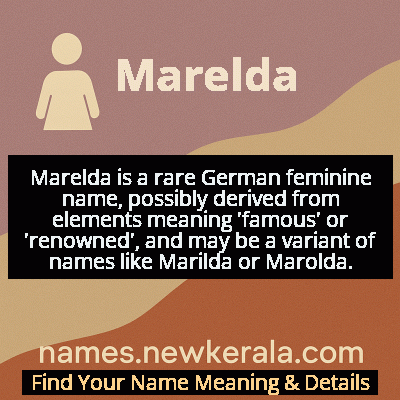 Marelda Name Meaning and Origin