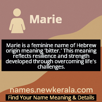 Marie Name Meaning and Origin
