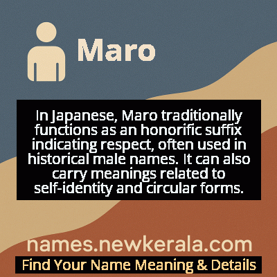 Maro Name Meaning and Origin