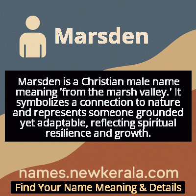 Marsden Name Meaning and Origin