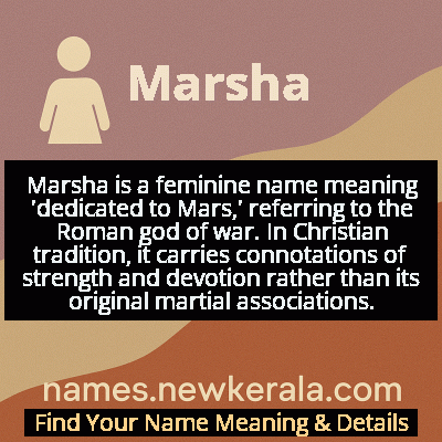 Marsha Name Meaning and Origin